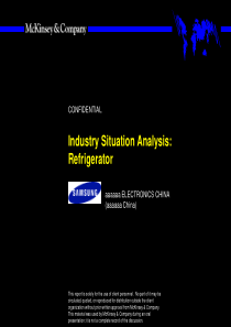 某着名外企所作中国冰箱行业战略报告(英文版)