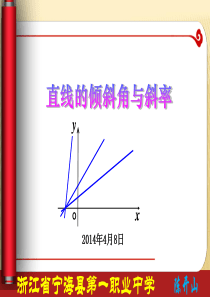 直线倾斜角与斜率说课稿