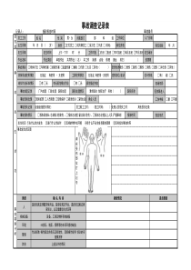 工伤事故调查记录表