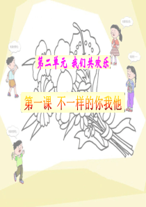 《不一样的你我他》教学演示课件