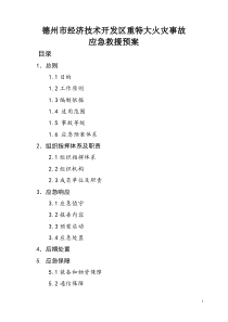 德州经济技术开发重特大火灾事故应急救援预案-德州经济技术开发区