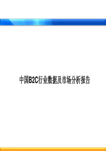 中国B2C行业数据及市场分析报告简版（PPT 101页）