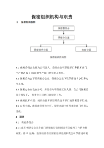 保密组织机构与职责