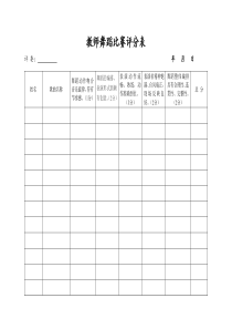 幼儿园教师舞蹈比赛评分表-2