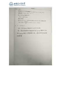 哈工大计算方法实验报告