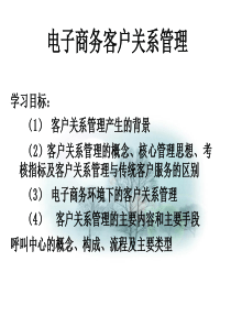 电子商务客户关系管理