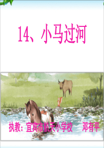 14.小马过河课件