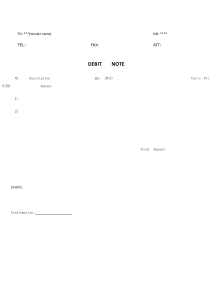 DEBIT-NOTE英文格式