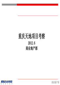 2012年瑞安重庆天地项目考察报告(71页)