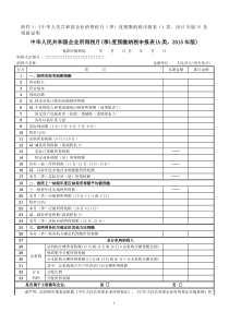 企业所得税季度申报表A类及填表说明