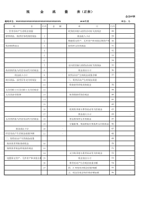 现金流量表模板(含公式)