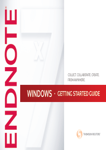 EndNote-X7使用手册