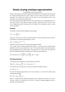 Slowly-varying-envelope-approximation(慢变包络近似)