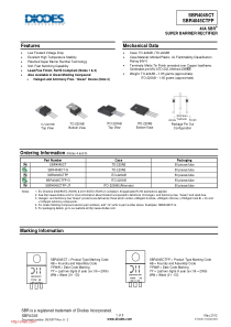 SBR4045CTFP;SBR4045CT;中文规格书-Datasheet资料