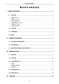 锂电池行业 综述报告