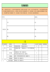 交房验收评分表