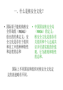 一、什么是核安全文化？