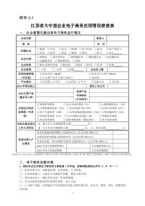 企业两化融合情况问卷调查表