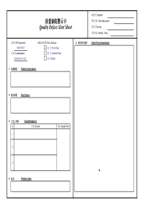质量警示卡模板
