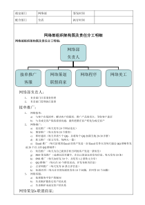 组织架构+分工+流程图