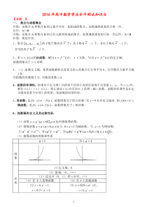 (详细版)2015高中数学学业水平考试知识点