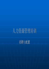 人力资源管理--招聘与配置ppt课件