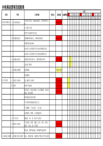 XX电商运营项目进度表