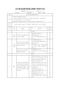 10kV配电线路更换悬挂悬式绝缘子考核评分表