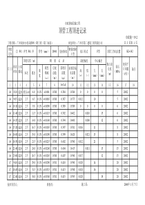 顶管工程顶进记录(自动运算)