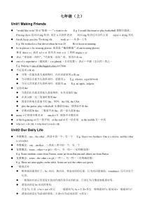 牛津版英语初中七、八年级语法知识汇总