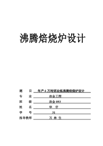 沸腾炉的设计-年产6万吨锌冶炼沸腾焙烧炉设计