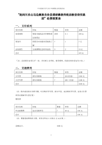 暑期社会实践经费预算表