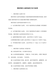 钢结构防火涂料验收方法与标准