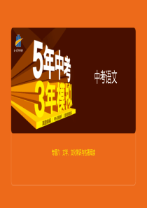 2020版中考语文复习专题六--文学、文化与名著阅读