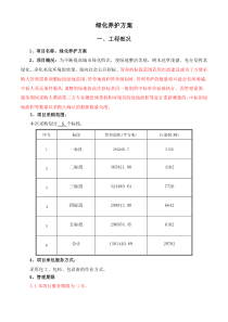 1.绿化养护方案