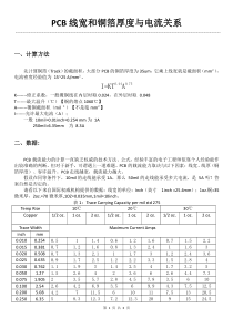 PCB线宽和铜箔厚度与电流关系