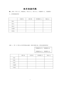 租车租船方案问题