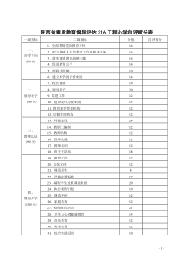 陕西省2013年316自评赋分表