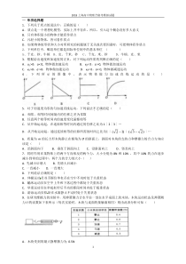 2018上海高中物理合格考模拟试题