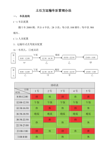 土石方运输车队管理办法