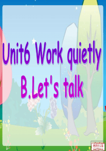 新版五年级英语下册unit6-B-Lets--talk