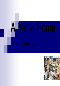 高中英语：Unit4-Sharing-A-Letter-Home复习课件(人教新课标选修7)