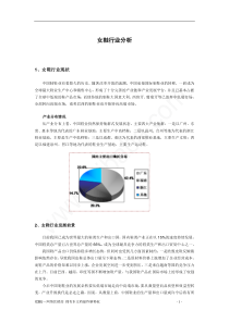 女鞋行业分析