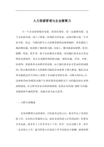 人力资源管理与企业凝聚力doc20(1)