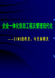 企业一体化信息工程及管理现代化（PPT92页）