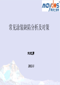 常见涂装缺陷及对策2012