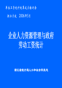 企业人力资源管理与政府