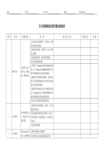 压力容器制造过程检验表