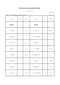 盈余及盈余分配表1