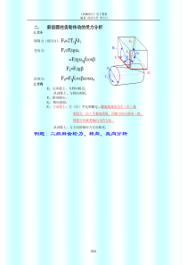 斜齿圆柱齿轮传动的受力分析